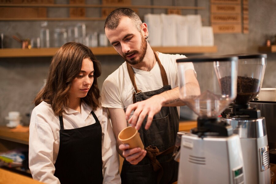 barista with a coffee appreciation