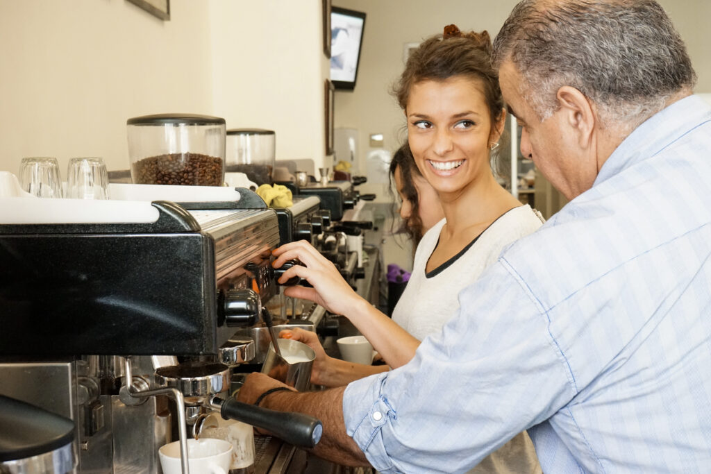 teaching new barista